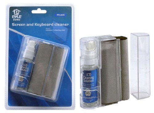 [AUSTRALIA] - Computer LCD Screen Cleaning Kit - 20ml Cleaner Solution Spray Plus a Cleaning Eraser, Tool Cleans Phone, Keyboard, Laptop Surface, Plasma Flat TV Monitor, Macbook, Kindle, iPad, iPhone - Pyle PCL103 