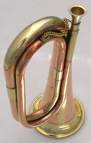 Brass and Copper Bugle - Cavalry US British Army