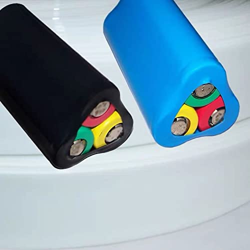 1Pcs Heat Shrink Tubing,2:1 Blue Bettomshin Electrical Wire Cable ≥600V & 248°F,4mx35mm(LxDia) Shrink Wrap Long Lasting Insulation Protection fit 18～34 Wire Harnesses Metal Tube Anti-Rust of Rod