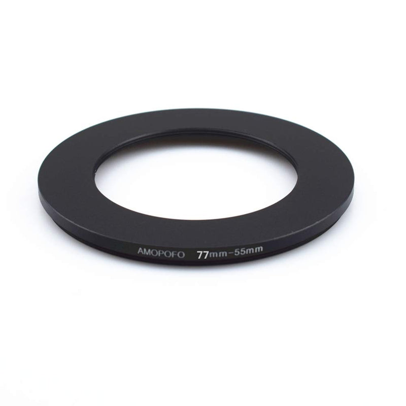 Universal 77-55mm /77mm to 55mm Step-Down Ring Filter Adapter for UV,ND,CPL,Metal Step-Down Ring Adapter