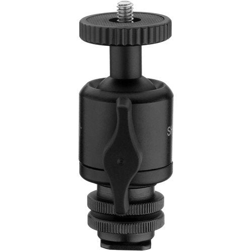 Elvid Heavy Duty Camera Shoe Mount Adapter with Ball Head for Monitors