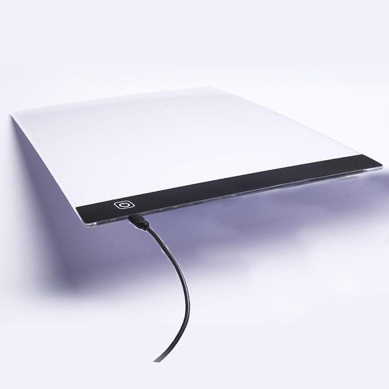 A4 LED Drawing Pad,LED Light Pad,Light Board for Tracing/Picture/Perfect Best Light Box for Tracing, Ultra Thin Portable LED Light Pad