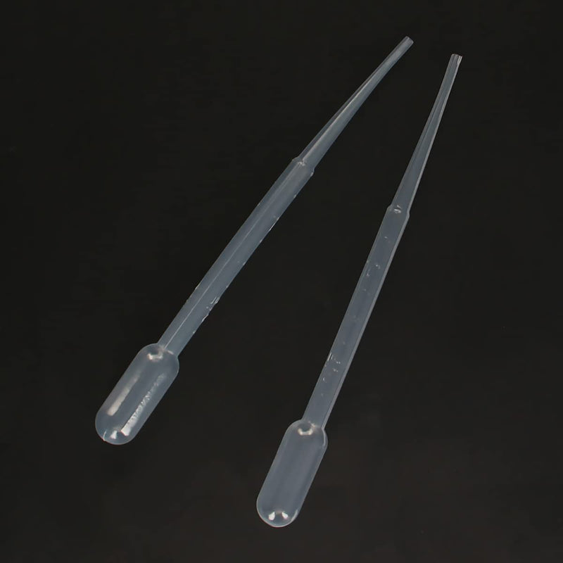 Bettomshin 2ml Plastic Disposable Pipettes 5.63" Length Clear Graduated Transfer Pipettes Liquid Dropper for Ear Eye Essential Oils Alcohol Paint Makeup Lab 200pcs 2ml 200pcs