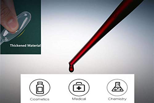 100pcs Plastic Disposable Transfer Pipettes - 3ml Plastic Calibrated Graduated Eye Dropper Suitable for Lip Gloss Transfer Essential Oils Science Laboratory Experiment 100 Length-15cm