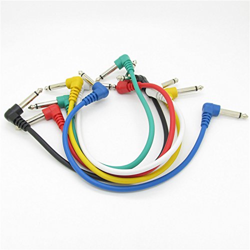[AUSTRALIA] - Patch Cable Guitar Connection Cable Wire Effect Pedal Cable Short Anti-Noise Audio Cable Pack of 6 