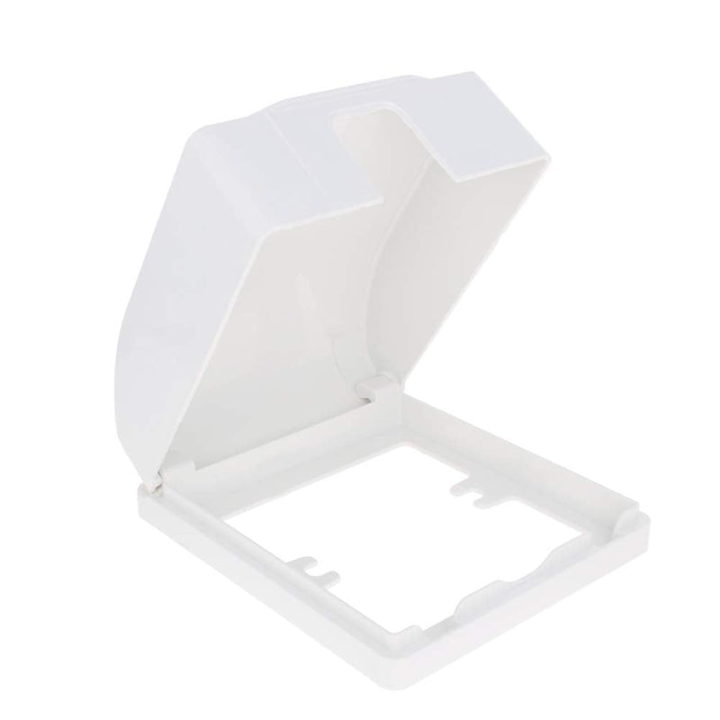 Fielect Weatherproof in Use Outlet Cover Plug Receptacle Protector for Retrofit Siding Construction White 86 Type 98x110x43mm 3Pcs 3 Pcs 86 Type 89x92mm