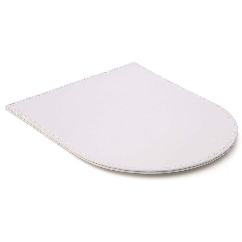 KINGFOM Leather Gaming Mouse Pad/Mat with Wrist Rest Support, Non Slip Mousepad - Large (white) White