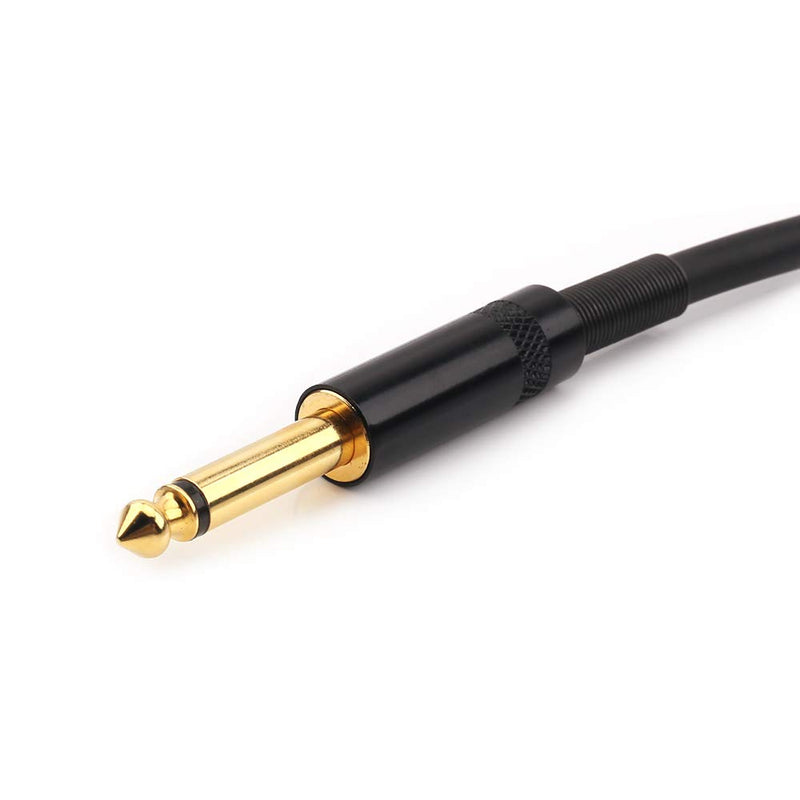 NANYI 6.35mm (1/4 Inch) TS Male to XLR Male Interconnect Audio microphone Cable, Black/alloy, Suitable for microphones, active speakers, stage, DJ, studio audio console, (5 Meters /16 Feet) XLR Male-5 Meters /16 Feet