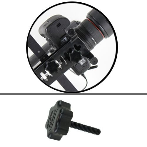 Cam Caddie Scorpion/EX Mounting Knob Accessory Screw with Standard ¼” – 20 Threaded Post/Connector/Tripod Style (Black)