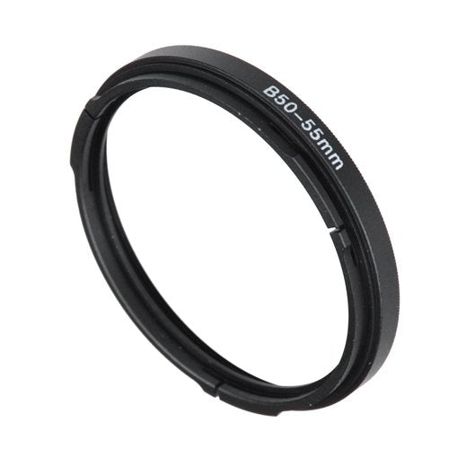 [AUSTRALIA] - Fotodiox Bayonet 50 B50-55mm Step Up Filter Adapter Ring for Hasselblad, Anodized Black Metal Filter Adapter Ring 50-55mm 