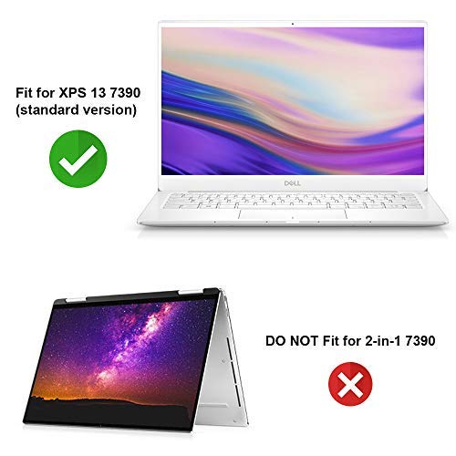 Ultra Thin Clear Keyboard Cover for 2019 Released Dell XPS 13 9380, Dell XPS 9370 and 9365 13-Inch 2 in 1 Ultrabook Computer(2018/2017),XPS 13.3 Standard Version 7390(Not for 13.4 2-in-1 Version 7390)