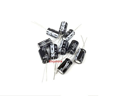Electrolytic Capacitors Kit, Aluminum Radial Leads Capacitor Assorted Assortment Box Kit Set of 500-16V 25V 50V Capacitor, Range 0.1uF-1000uF, by Ltvystore
