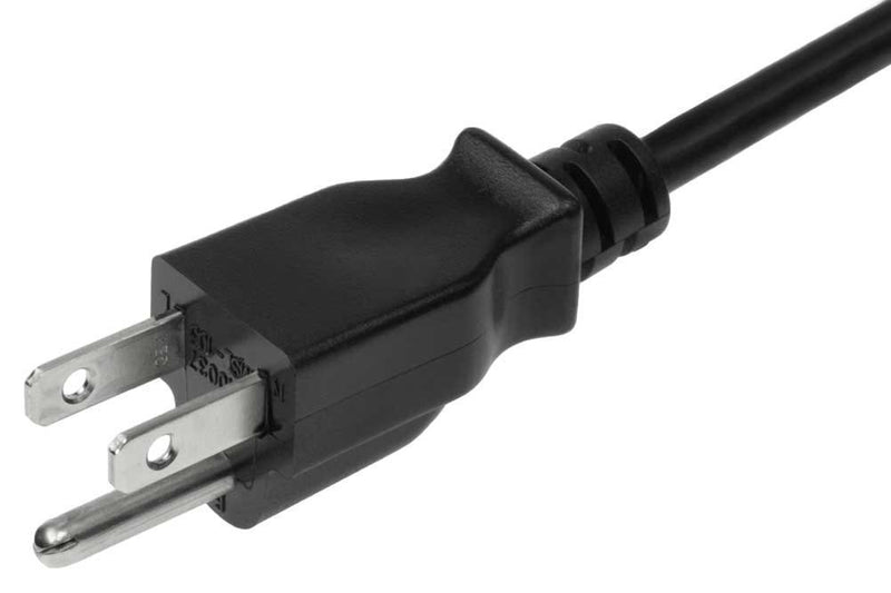 Omnihil Universal 8 Feet 3 Prong 3 Pin Power Cord (IEC-60320 IEC320 C5 to NEMA 5-15P) 18AWG - Up to 500W Max Power - UL Listed (Compatible with Many Models) 8FT