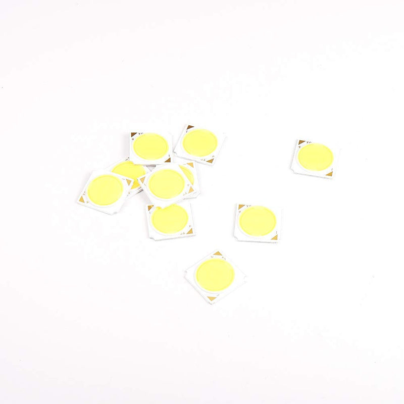 Othmro COB LED Chip Module Square LED Board 300mA 10W Pure White 6500K 10 Pcs