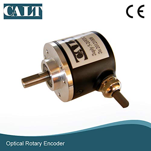 CALT 6mm Shaft Encoder 2000 PPR Pushpull HTL Line Driver Universal Output Line Driver Output 5-26Vdc Supply