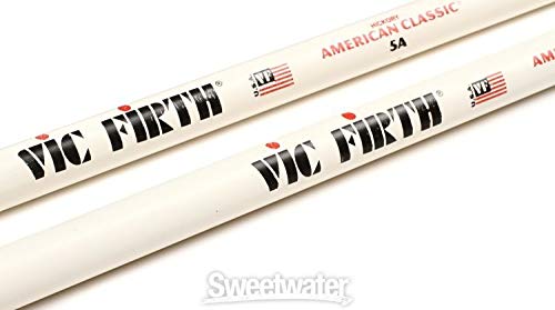 Vic Firth American Classic 5A w/ WHITE FINISH