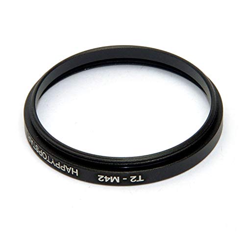 Metal T2 to M42 Male to Female 42mm to 42mm T2-M42 Step-Up Coupling Ring Adapter for Lens Filter