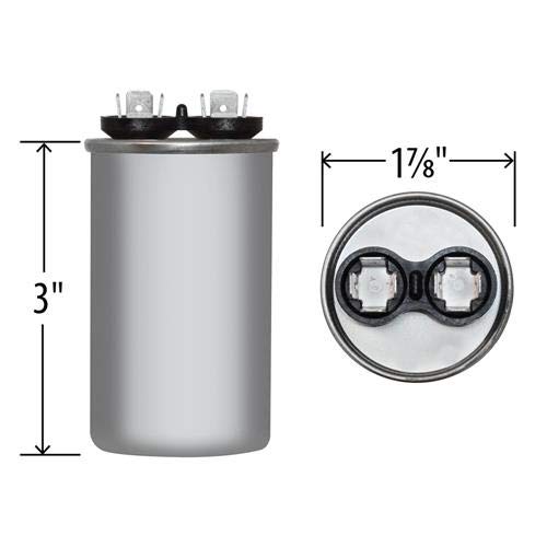 97F9606-25 uf MFD 370 or 440 Volt VAC - Genteq Round Run Capacitor Jard Upgrade