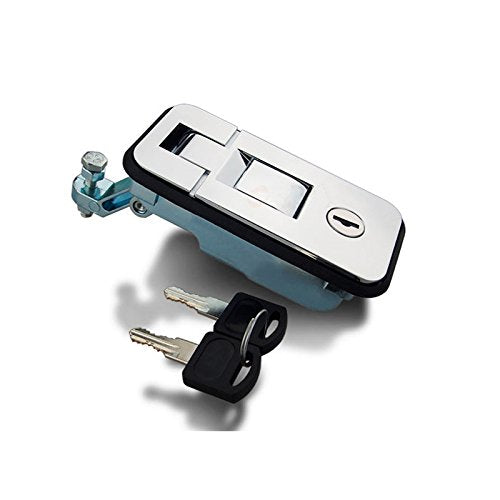 Encell Chrome Cupboard Door Knob Latch Lock for RV Camper Trailer MotorHome Caravan Boat Size L Size L Chrome