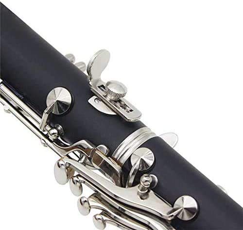 Jiayouy 5Pcs Silver Clarinet Metal Thumb Finger Rest with Screws Fit for Clarinet Oboe Woodwind Instrument