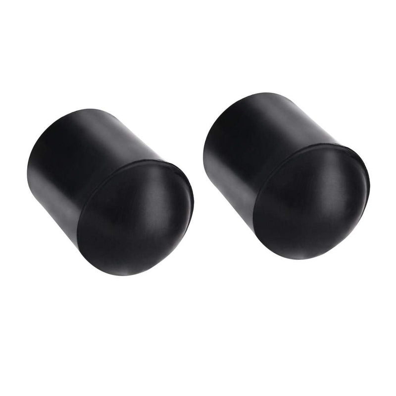 Wbestexercises Bass Endpin Rubber Stopper,2pcs Double Bass Endpin Rubber Tip Stopper Black Protector End Cap Accessory