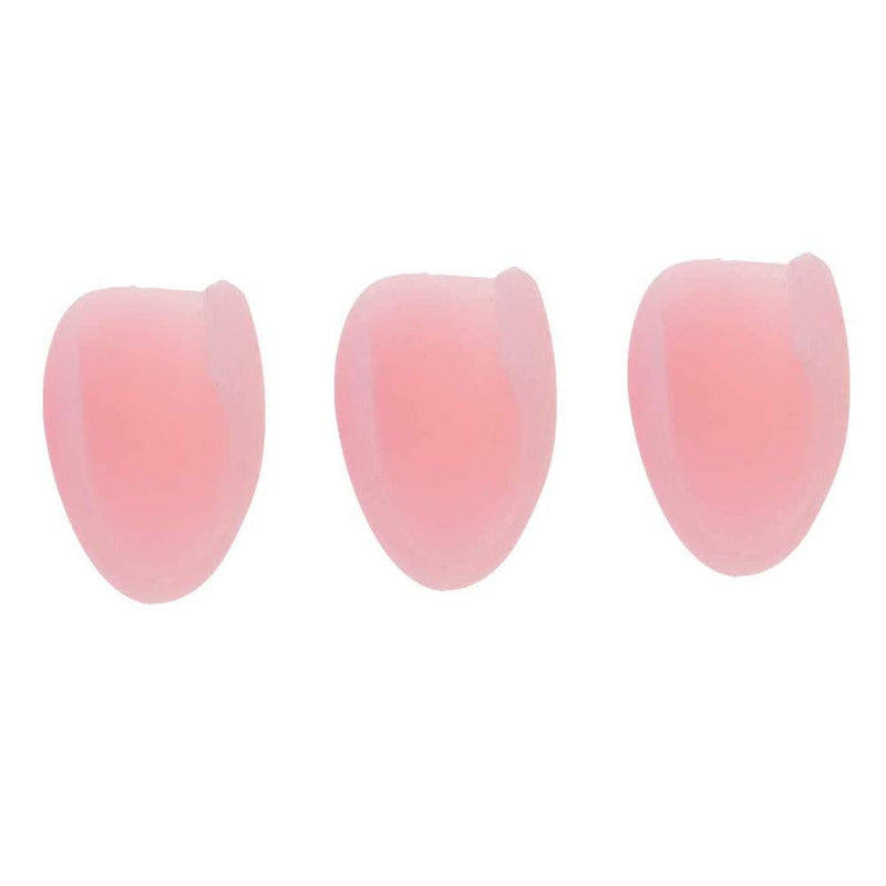 Jiayouy 3pcs Flute Thumb Rest Cushion Soft Silicone Finger Cover for Flute Wind Instrument Light Pink