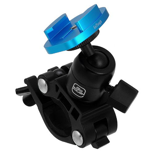 Fotodiox Pro GoTough Handlebar QR Mount for Bars up to 1.4” Diameter Compatible with GoPro Hero 1/2/3/3+/4/5/6/7 Cameras