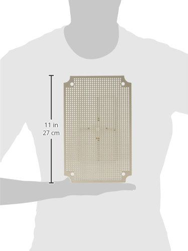 BUD Industries NBX-32916-PL ABS Plastic Internal Panel 10.51" L x 6.69" W x 0.13" H, Natural
