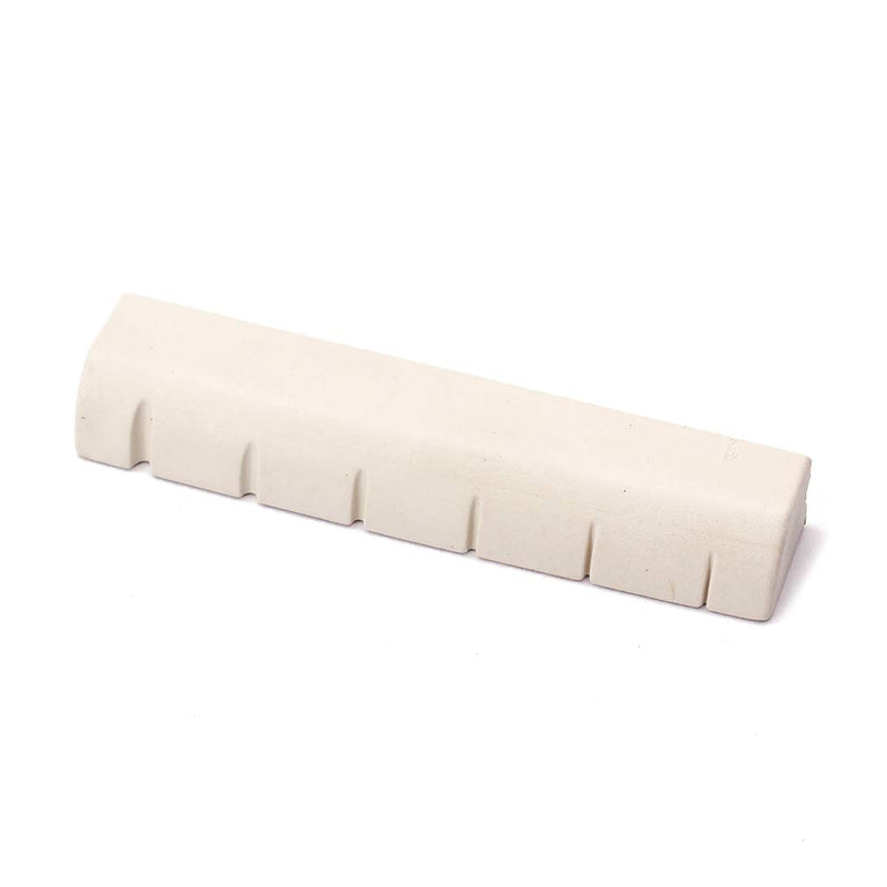 [AUSTRALIA] - Alnicov Guitar Brigde Saddle Set,Adjustable Lifting Guitar Brigde Saddle Upper Lower Nut Set for 6 String Acoustic Guitar,White 