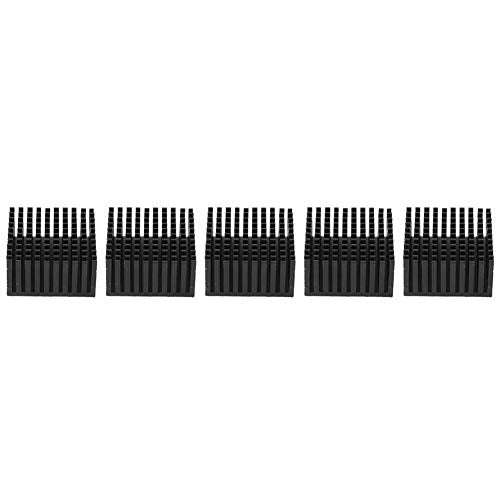 5PCS Aluminum Heat Sink Heatsink Module Cooling Fin Radiator Cooler Fin for Fan PCB Board, 40 x 20 x 40mm Heatsink Thermal (Black)