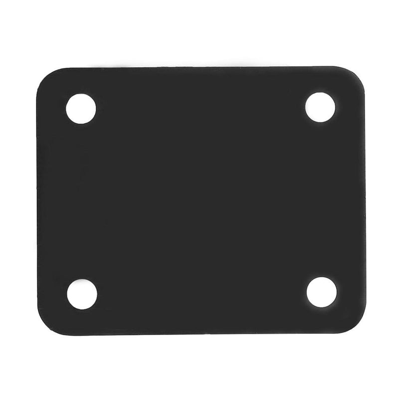 Dilwe Guitar Neck Plate with Screws, Reinforced Steel Alloy Neck Plate for Electric Guitar Bass Black