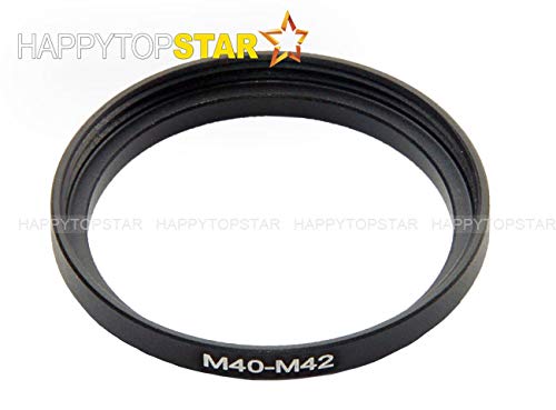 Metal M40-M42 mm to 40 mm x 0.75mm 42 mm x 1mm Male to Female Step-Up Coupling Ring Adapter Converter