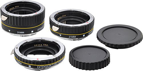 eCostConnection Auto-Focus Macro Extension Tube Set for Canon 5D Mark II, Mark III, 6D, 70D, 7D, 60D, Rebel T2i, T3i, T4i, T5i, SL1 Cameras & Microfiber Cloth Extension Tubes for Canon