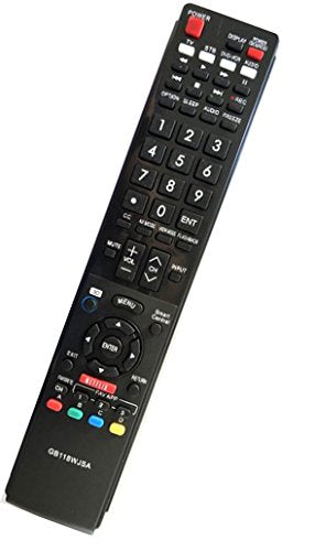 Ubay GB118WJSA Remote Control Compatible with Sharp AQUOS TV LC70LE745U LC70LE845U LC70LE8470U LC70LE847U LC70UD1U LC70UD1U LC80LE632U LC80LE632U LC80LE633U LC80LE633U LC80LE657U LC80LE844U