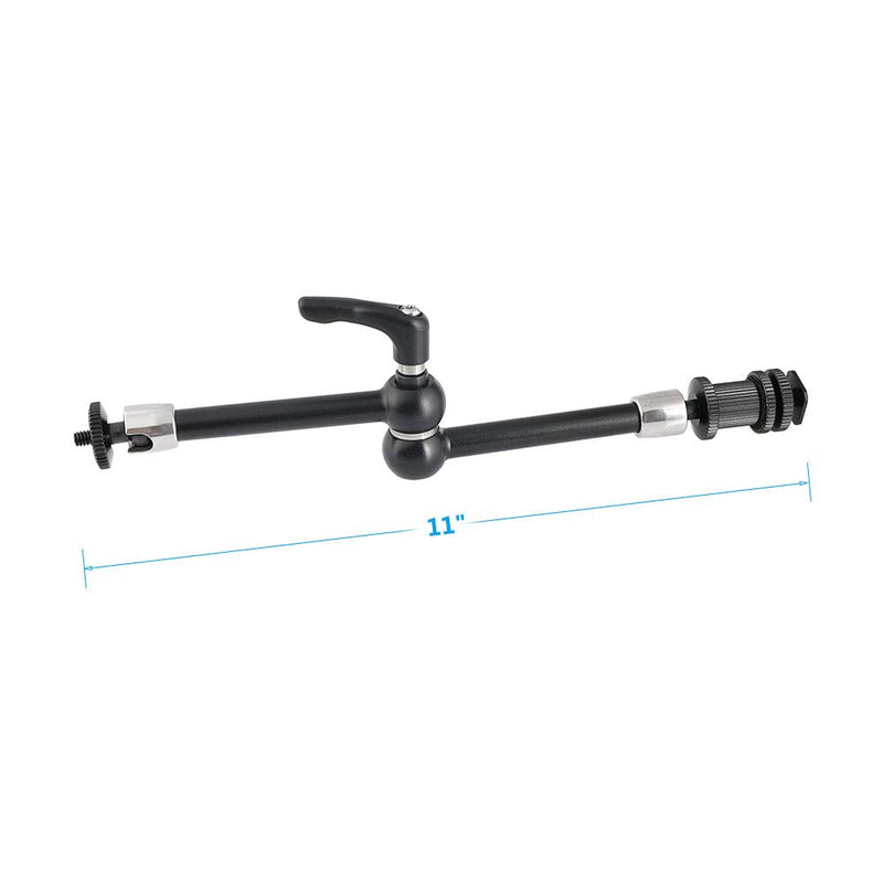 CAMVATE 11" Heavy Duty Magic Arm with Shoe Mount Adapter for Camera Accessories Bracket