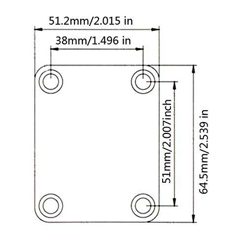 Chrome 4 Bolt Neck Plate Plain Fader with Screws for FD Strat Tele Basses Replacement