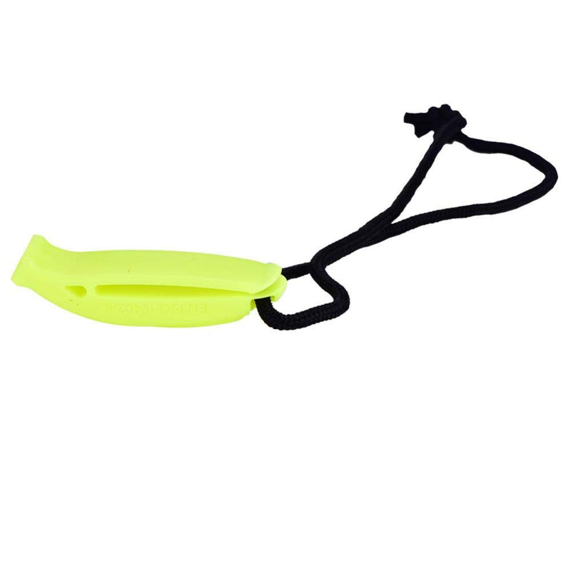 Fishlor Safety Whistle, 3Colors Loud Survival Safety Rescue Emergency Rescue Whistle for Diving Hiking Camping(Yellow and Green)