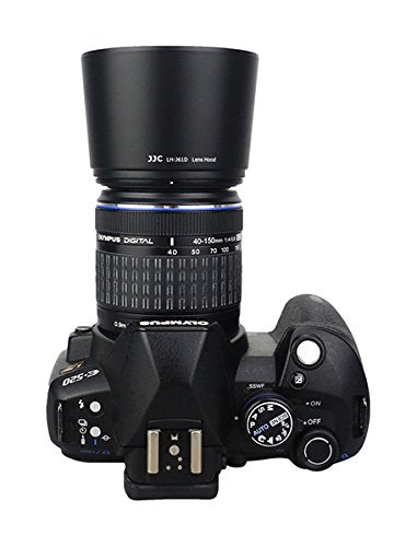 JJC LH-J61D Black Bayonet Lens Hood for Olympus 40-150mm f/4-5.6 Zuiko ED Zoom Lens Replaces OLYMPUS Lens Hood LH-61D