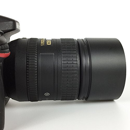 SIOTI Camera Long Focus Metal Lens Hood with Cleaning Cloth and Lens Cap Compatible with Leica/Fuji/Nikon/Canon/Samsung Standard Thread Lens 72mm