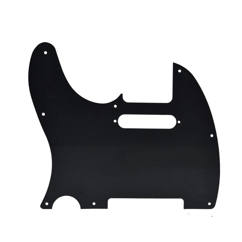 KAISH 8 Hole Tele Style Guitar Pickguard TL Pick Guard with Pickup Mounting Screw Holes for Tele/Telecaster Black Pearl With Neck Pickup Mounting Holes