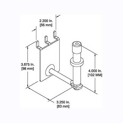 D'Luca Vertical Oboe Holder Fits Slat wall And Peg Wall