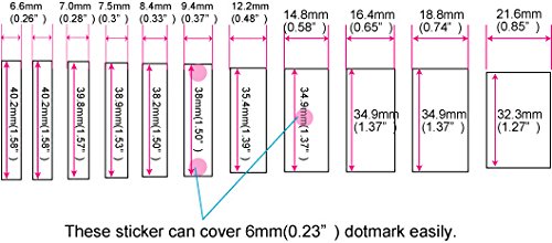 Inlaystickers Fret Markers for Guitars & Bass - Jazz Bass Blocks - White Pearl, FB-101J-WT