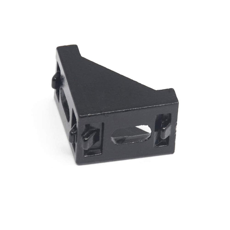 Iverntech 20pcs Black Aluminum Corner Bracket Connector Inside Joint Plate Fastener with 40pcs M5 T Nuts+40 pcs M5 Screw+1pcs Wrench for Standard 6mm Slot 2020 Series Aluminum Extrusion Profile 20pcs 2028 for 2020