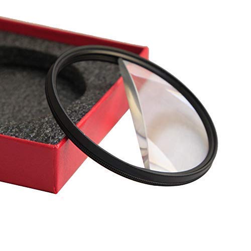 77mm Split Diopter Filter, Camera Glass Filter Colorful Glass Prism, Changeable Foreground Magnifying Blur Filter Film and Television Split-Field Props SLR Photography Accessories 77mm Transparent