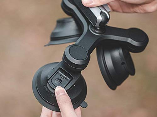 PGYTECH Three-Arm Suction Mount for Action Cameras, Smartphones, Pocket Cameras and Mirrorless Cameras 3 Arm Suction Mount