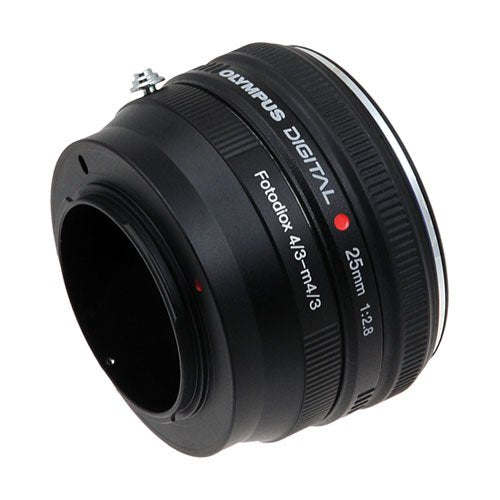 Fotodiox Lens Mount Adapter, 4/3 (aka OM 4 3) Lens to MFT Micro 4/3 Four Thirds System Camera Mount Adapter, for Olympus PEN E-PL1, E-PL1s, E-PL2, E-PL3, E-P2, E-P3, E-M, OM-D, E-M5, Panasonic Lumix DMC-G1, G2, G3, G10, GX1, GH1, GH2, GF1, GF2, GF3, GF...