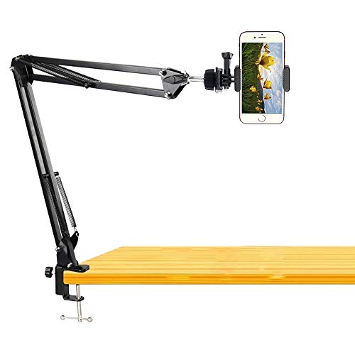 Phone Video Stand,Overhead Camera Mount with Bluetooth Remote Shutter for Baking Crafting Drawing Sketching Recording,Live Streaming,Online Teaching - Acetaken