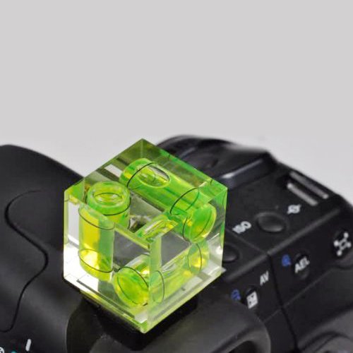 Hot Shoe Level, ChromLives Camera Bubble Level Hot Shoe Bubble Level Combo Pack 3 Axis 2 Axis 1 Axis Compatible with DSLR Film Camera Canon Nikon Olympus (4Pack)