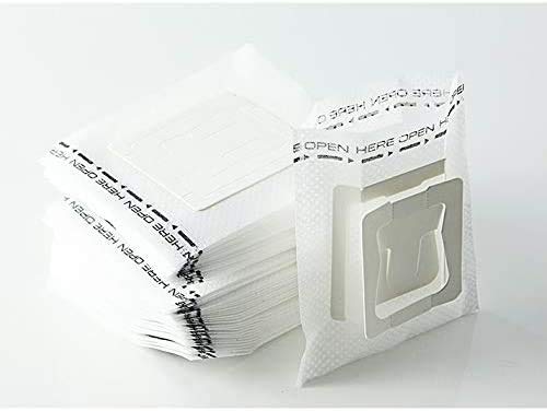 [AUSTRALIA] - 50Pcs Portable Coffee Filter Paper Bag Hanging Ear Drip Coffee Bag Single Serve Disposable Drip Coffee Filter Bag Perfect for Travel, Camping, Home, Office 
