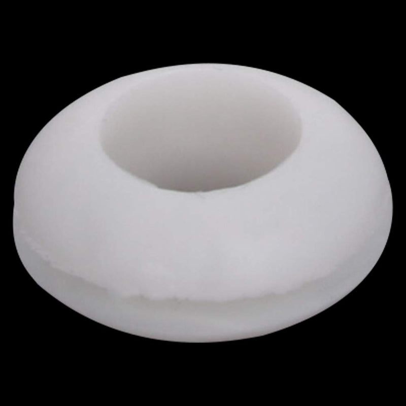 Fielect Rubber Grommet 50Pcs 10mm Inner Dia Oil Resistant Armature Rubber Grommets for Wiring Cable White Hole Dia:10mm